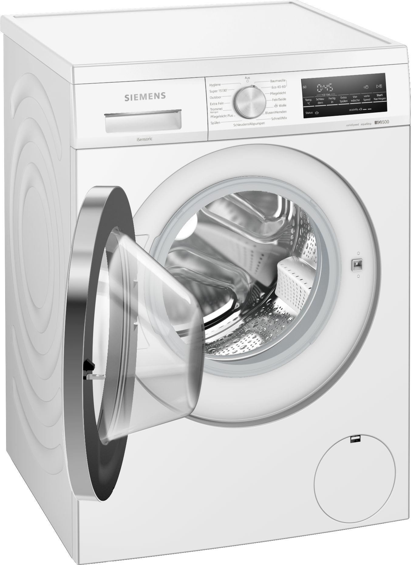 Siemens iQ500 Unterbaufähige Waschmaschine 8 kg 1400 UpM WU14UT70 | Stiftung Warentest Testsieger*, Schnelle Wäsche mit speedPack L, langlebiger iQdrive Motor, aquaStop Schutz vor Wasserschaden