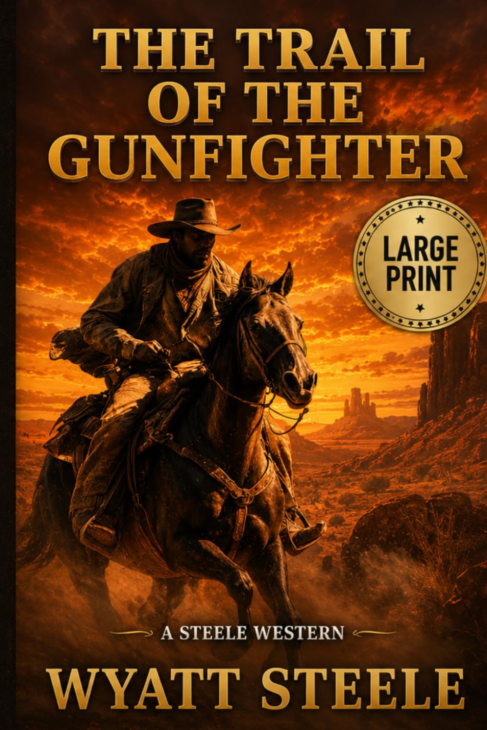 The Trail of the Gunfighter - LARGE PRINT: A Classic Western Novel: 1