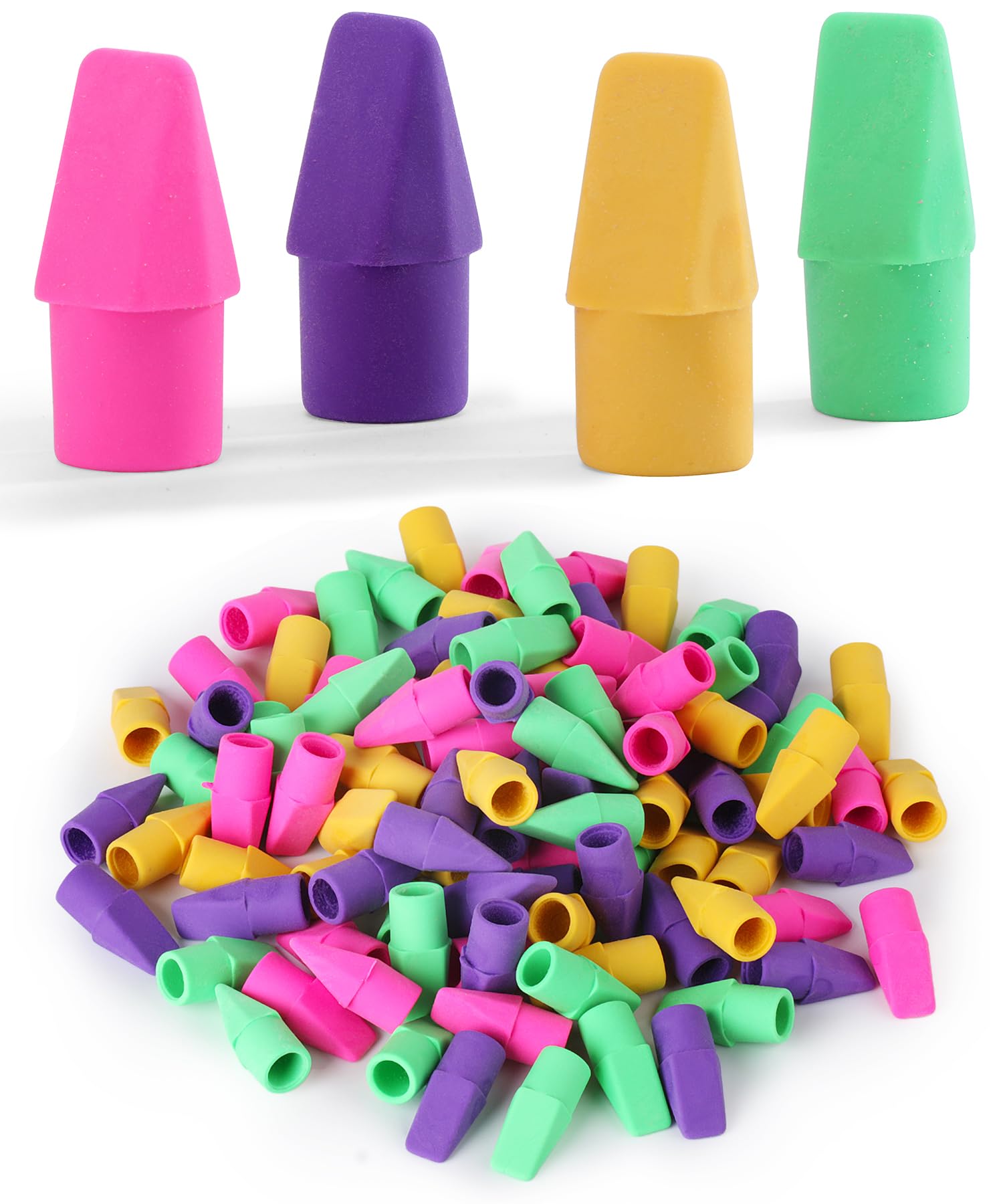 mr pen erasers for pencils 120 pack pencil top erasers eraser caps cap tops topper erasers ereaser