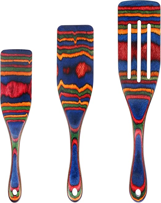 Amazon.com: Spurtle Set, Wooden Utensils for Cooking, Kitchen Utensils ...