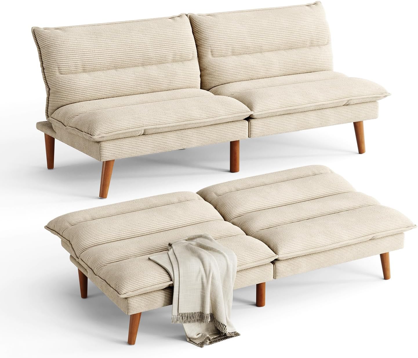 Amazon.com: HHOK Futon Sofa Bed Living Room Furniture Sets Modern ...