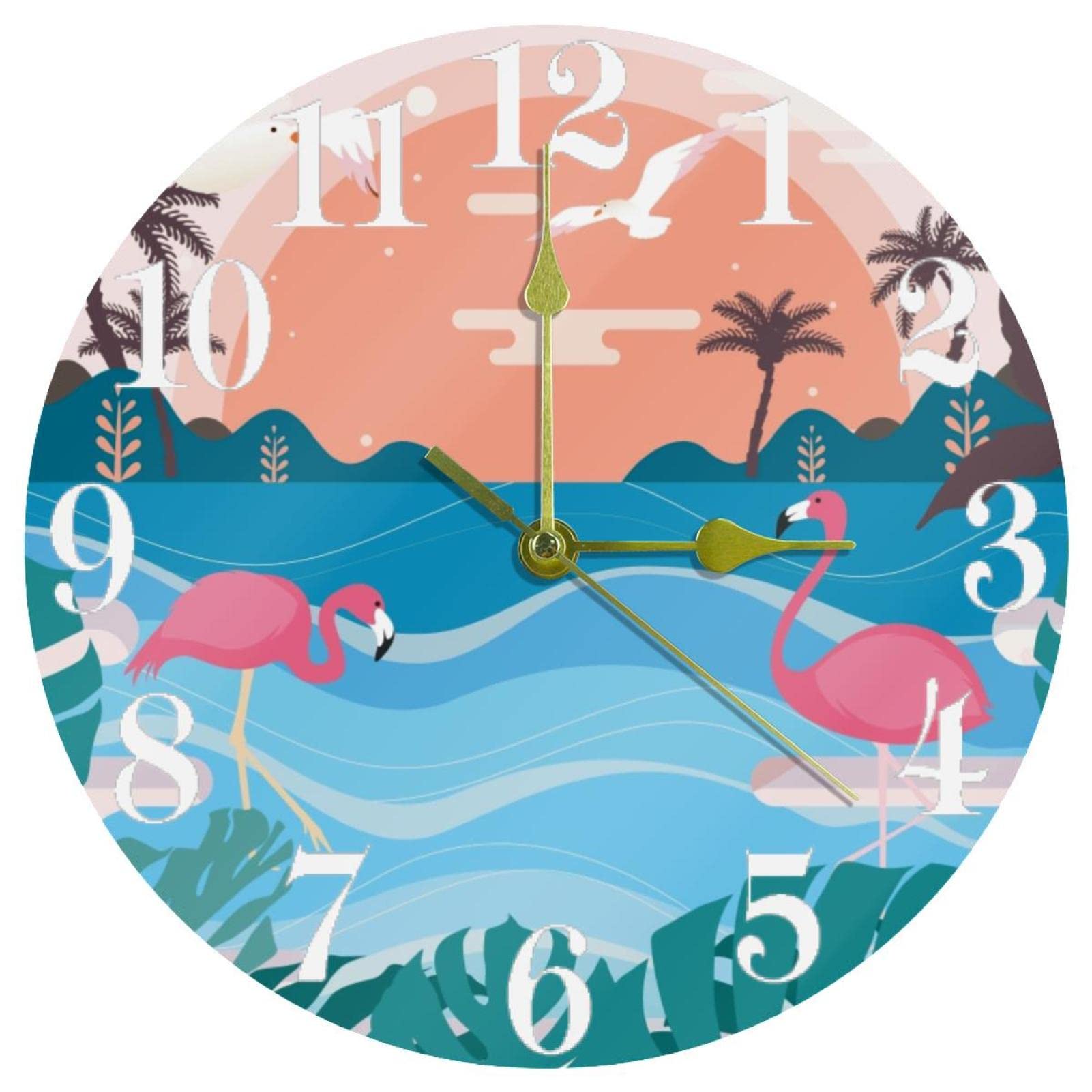 Horloge murale silencieuse sans tic-tac à piles pour un environnement de travail calme