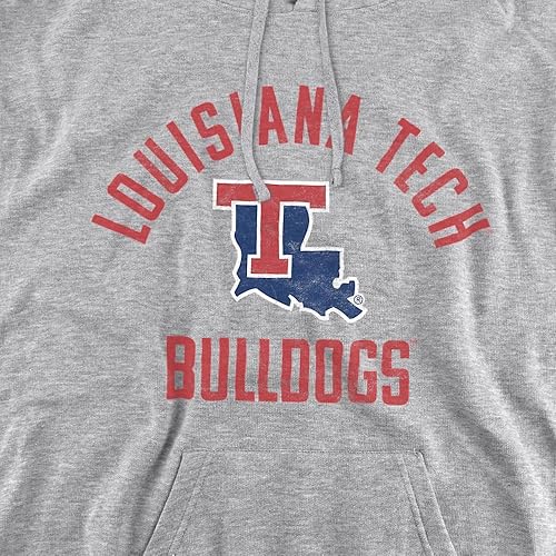 Miniatura 6 de Louisiana Tech University Sudadera con capucha unisex con logotipo oficial de Bulldogs