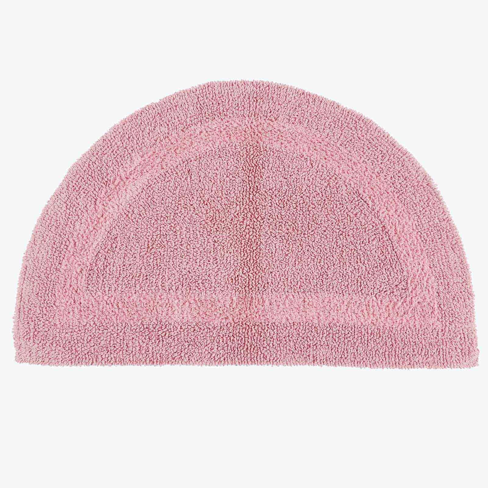 Homescapes Tappeto da bagno antiscivolo a quadri in 100% cotone Rosa, 50 x 80 cm | Leroy Merlin