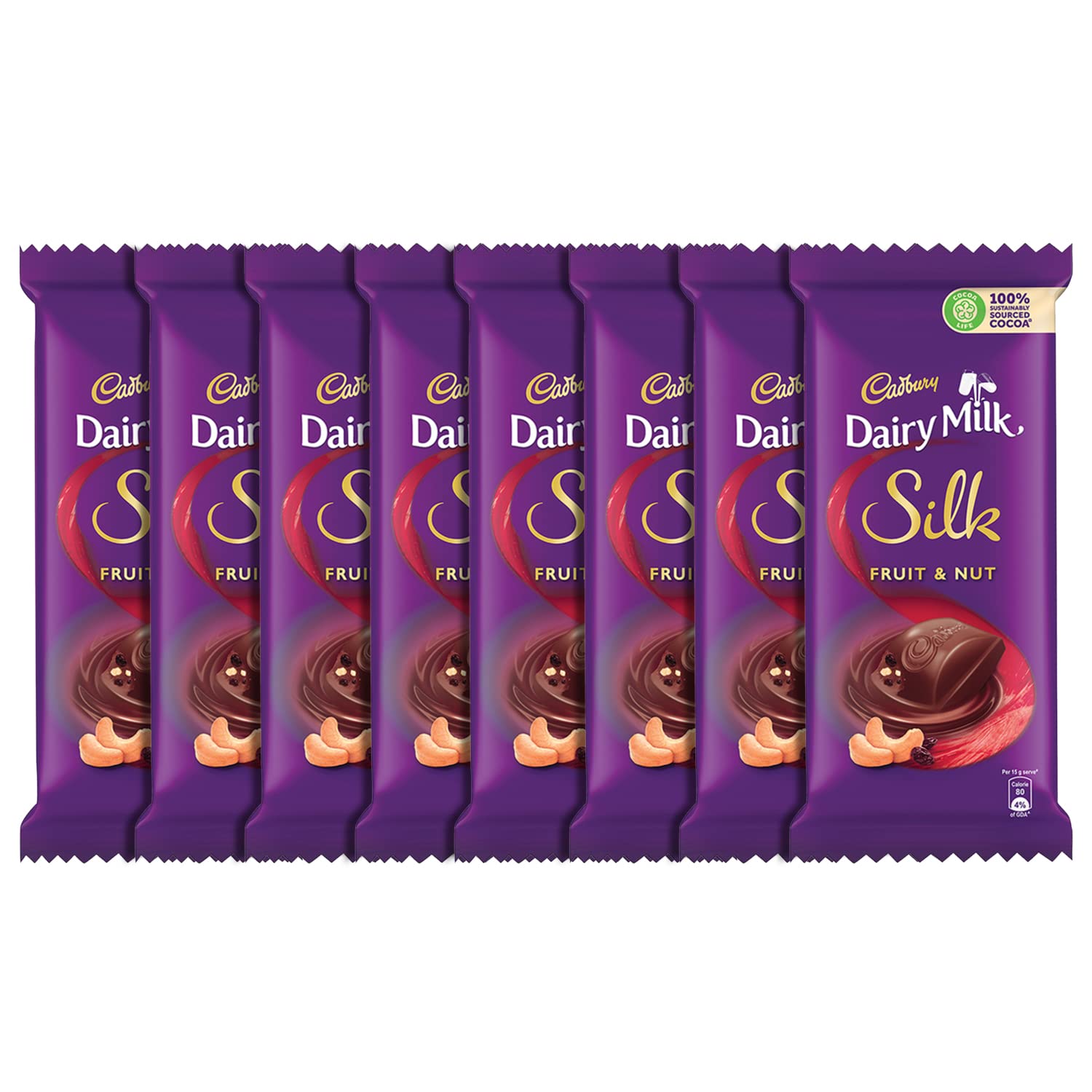 Cadbury Dairy Milk Silk Fruit & Nut Chocolate Bar, 55g Pack of 8 Buy