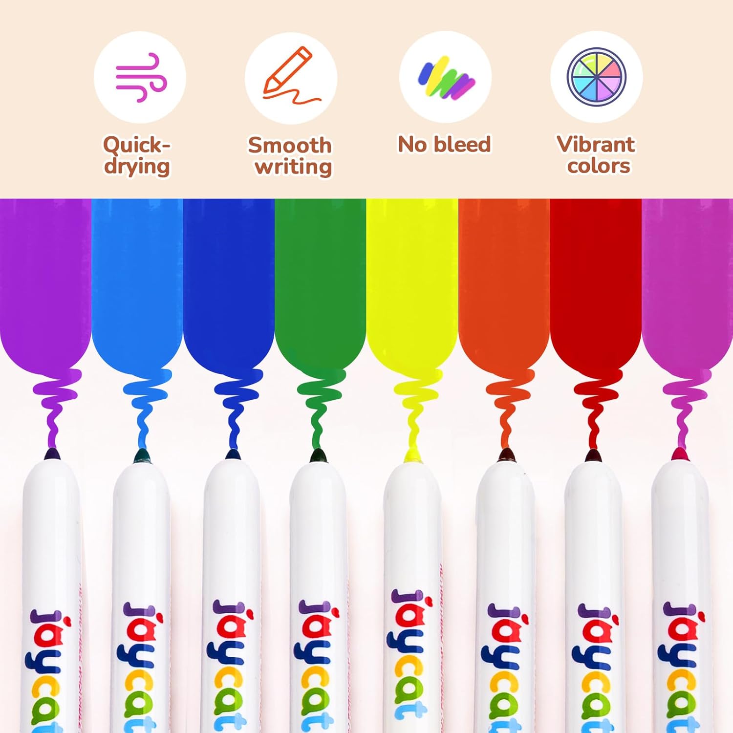 JoyCat Click & Draw Washable Markers for kids with Retractable Tips,40 Colors Markers Set,retractable marker for Toddlers Kids, Ideal arts & crafts supplies,coloring markers,Holiday Gifts for Kid.