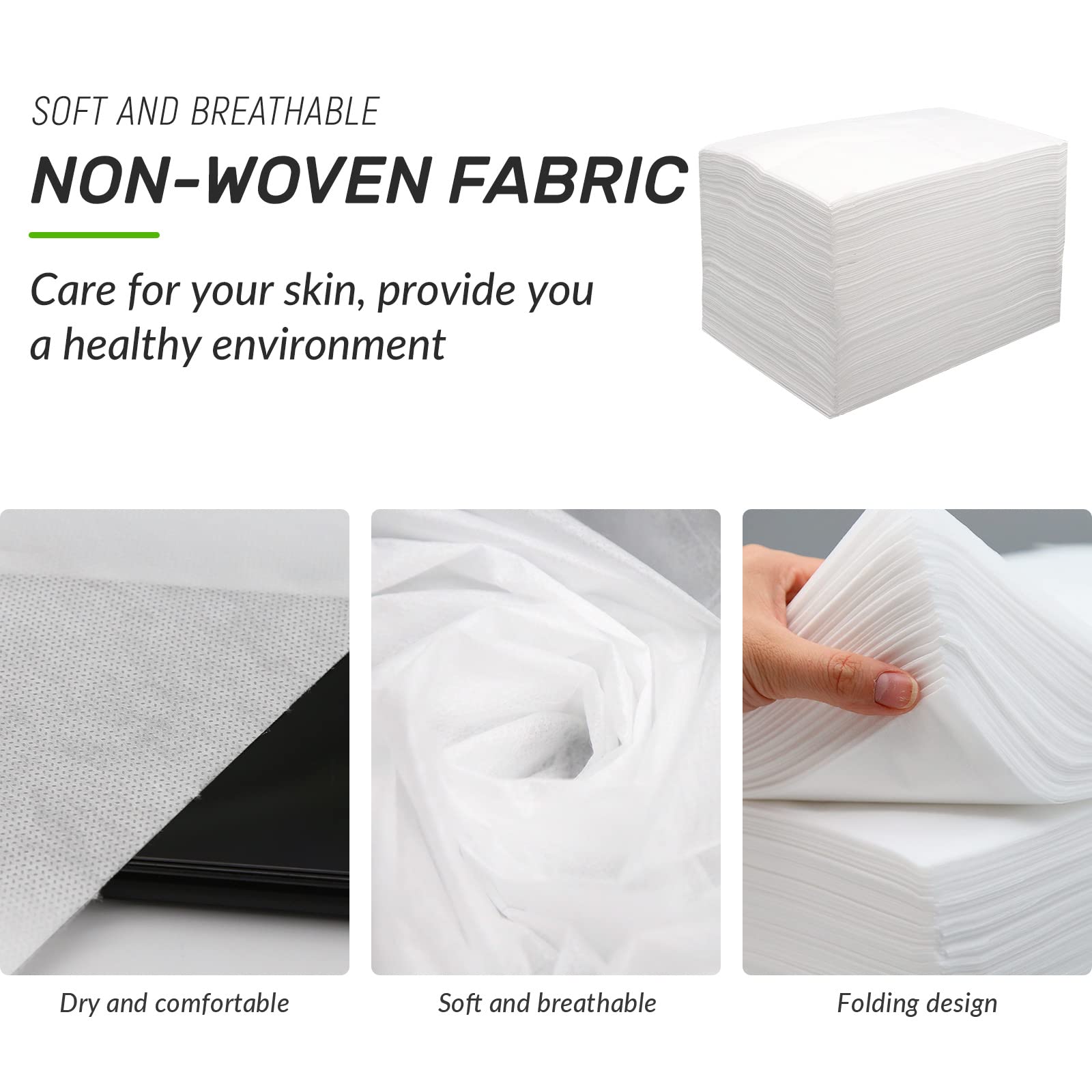Sábanas de mesa de masaje, sábanas desechables de tela suave no tejida, sábanas de spa transpirables para masajes, salón de belleza, cera de pestañas, tatuajes, fundas de cama, 31 x 71