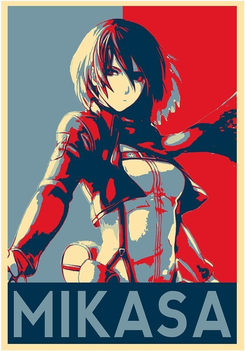 Poster Attack on Titan "Propaganda" Mikasa - A3 (42x30 cm)