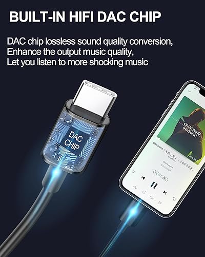 Miniatura 6 de Auriculares USB C para iPhone 15 Pro Max Samsung Galaxy S23 S22 Ultra S21 FE S20 A53, auriculares USB tipo C estéreo de alta fidelidad en el oído