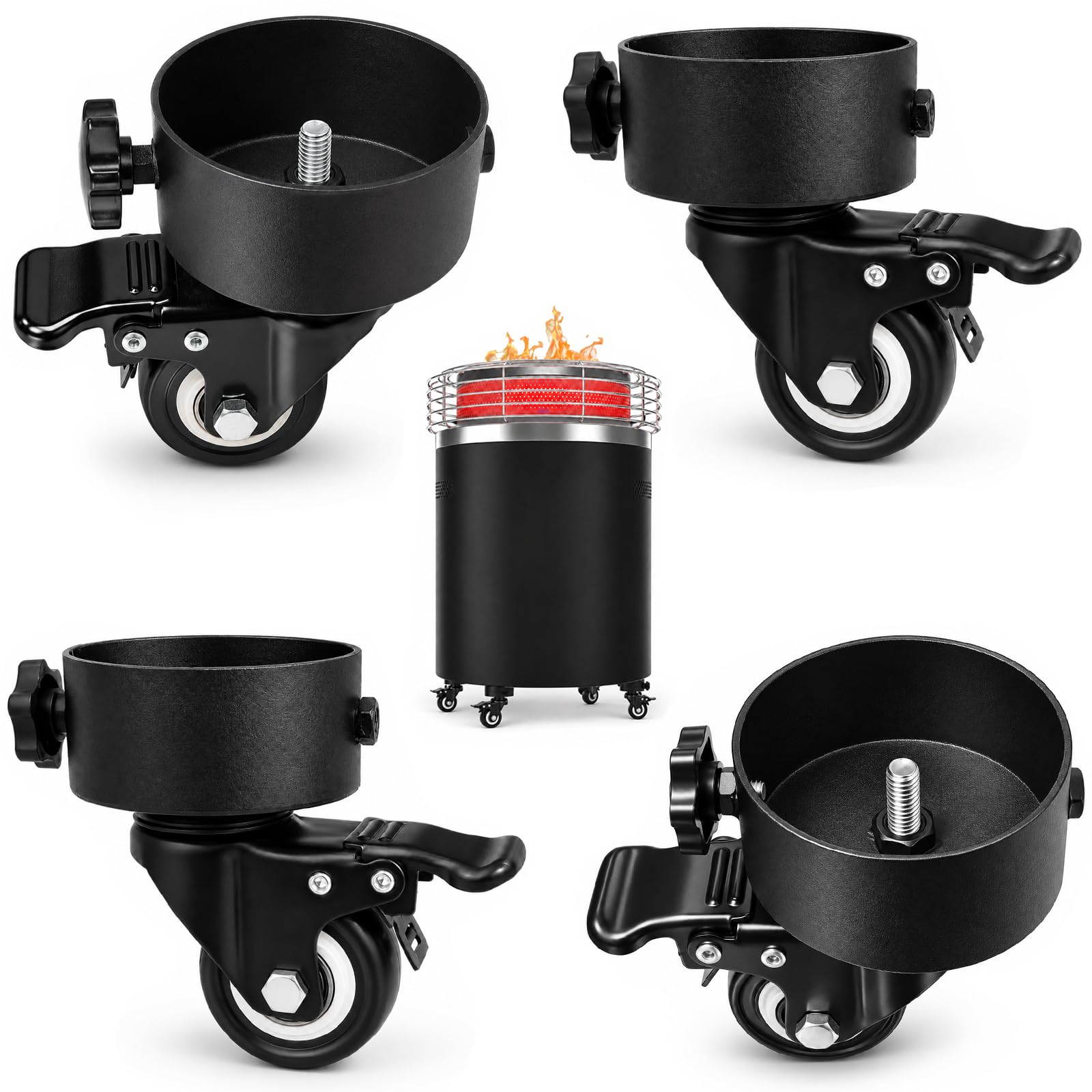 Photo 1 of lsahgoe 4-Pack Caster Wheels for Fireside360 OF101 Series
