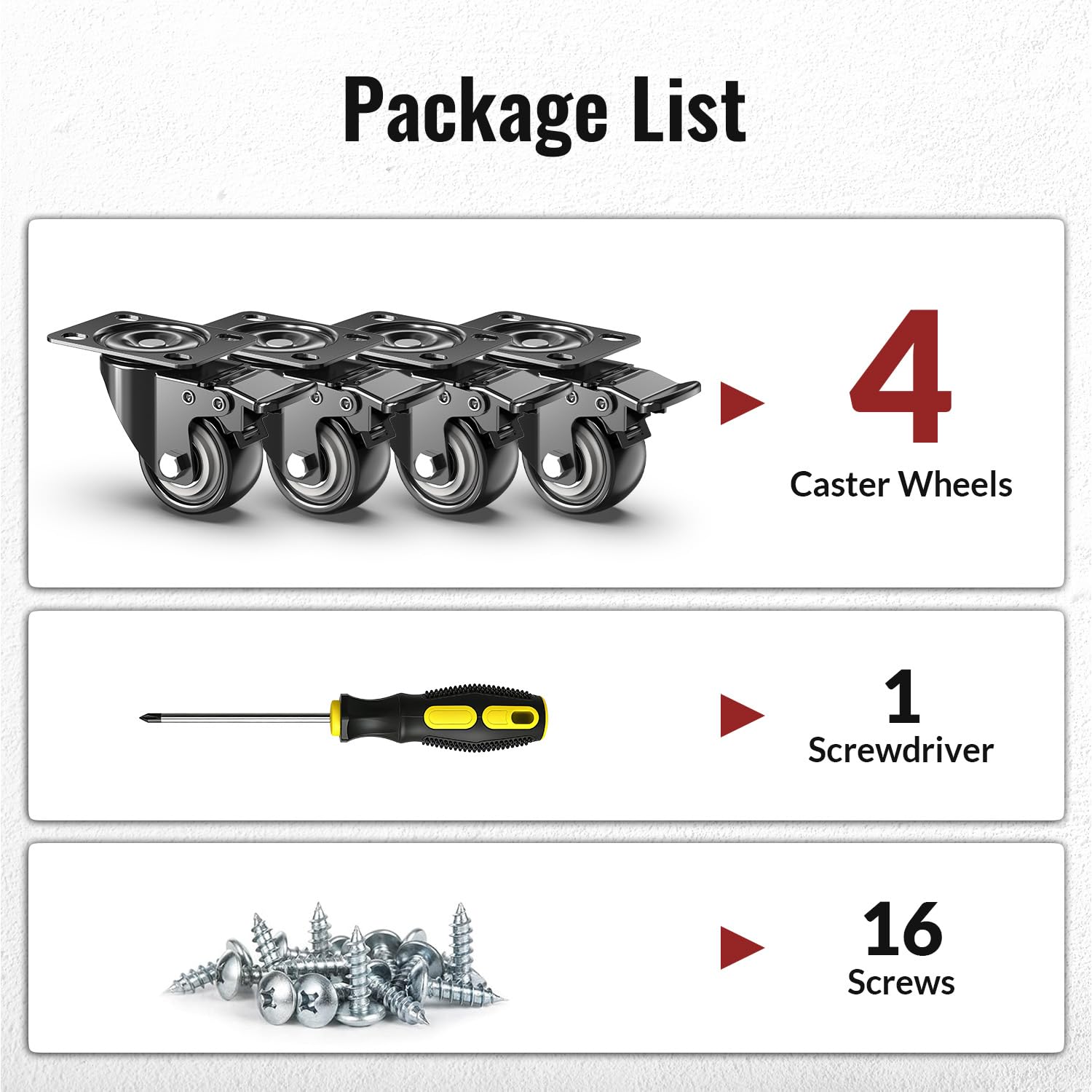 Heavy Duty Caster Wheels - 600lb Capacity -7 Heavy Duty Caster Wheels - 600lb Capacity -7
