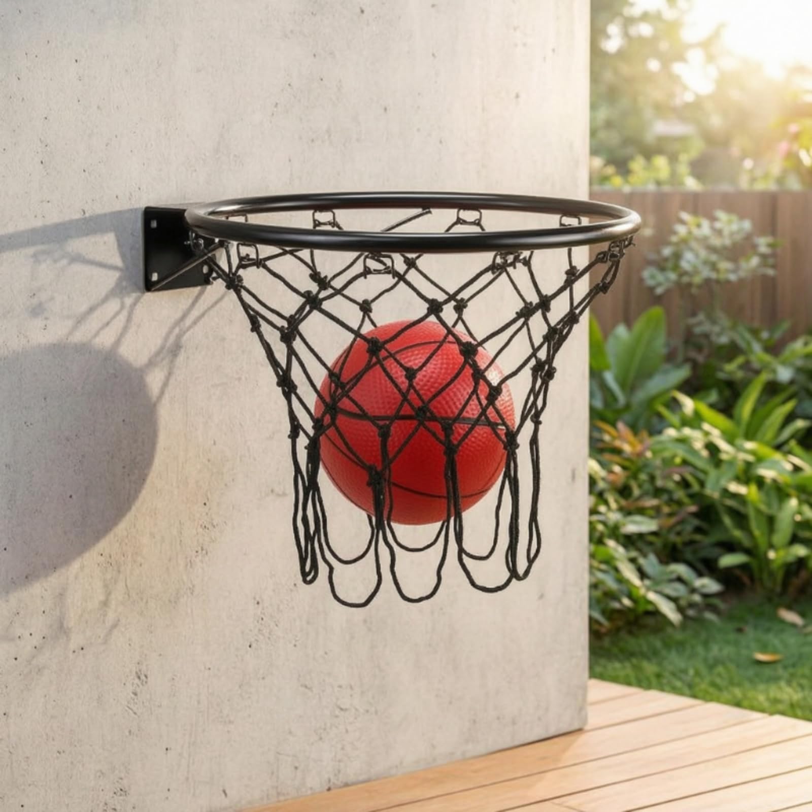 F Fityle Aro de Baloncesto Mini Canasta Tablero Red Aro Fuerte y Red Estable Que Fomentan Habilidad y Condición Física Disponible en Varios Diámetros Apto para
