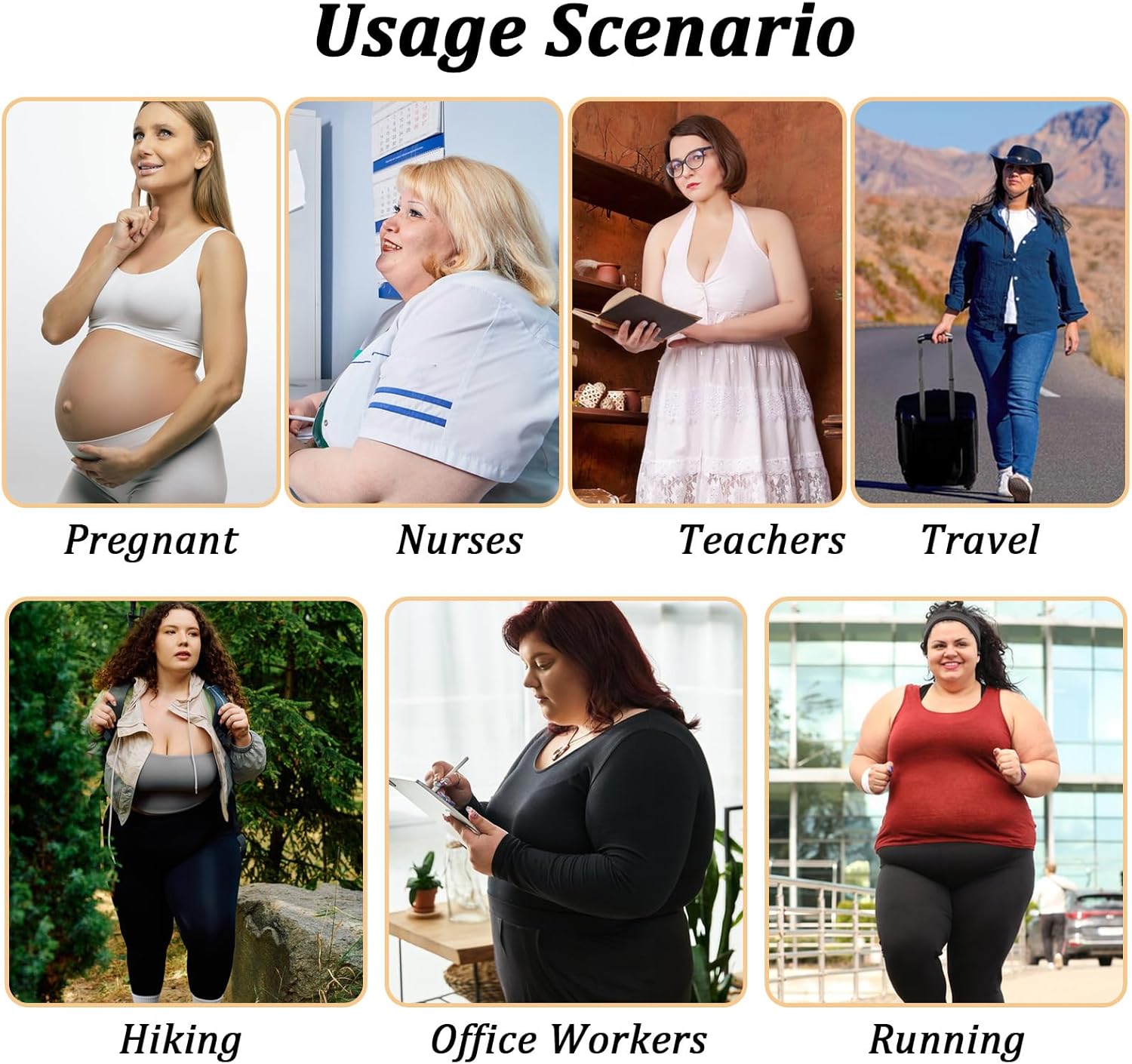 Prasacco 6 Pairs Plus Size Compression Socks for Women Wide Calf Knee High Compression Stockings for Circulation Travel Yoga Running, XXX-Large - Image 6