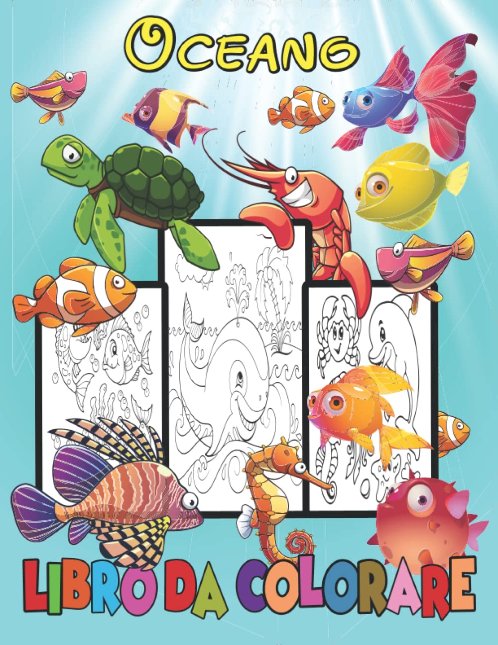 Buy Oceano Libro Da Colorare Album Da Colorare Per Ragazzi E Ragazze 