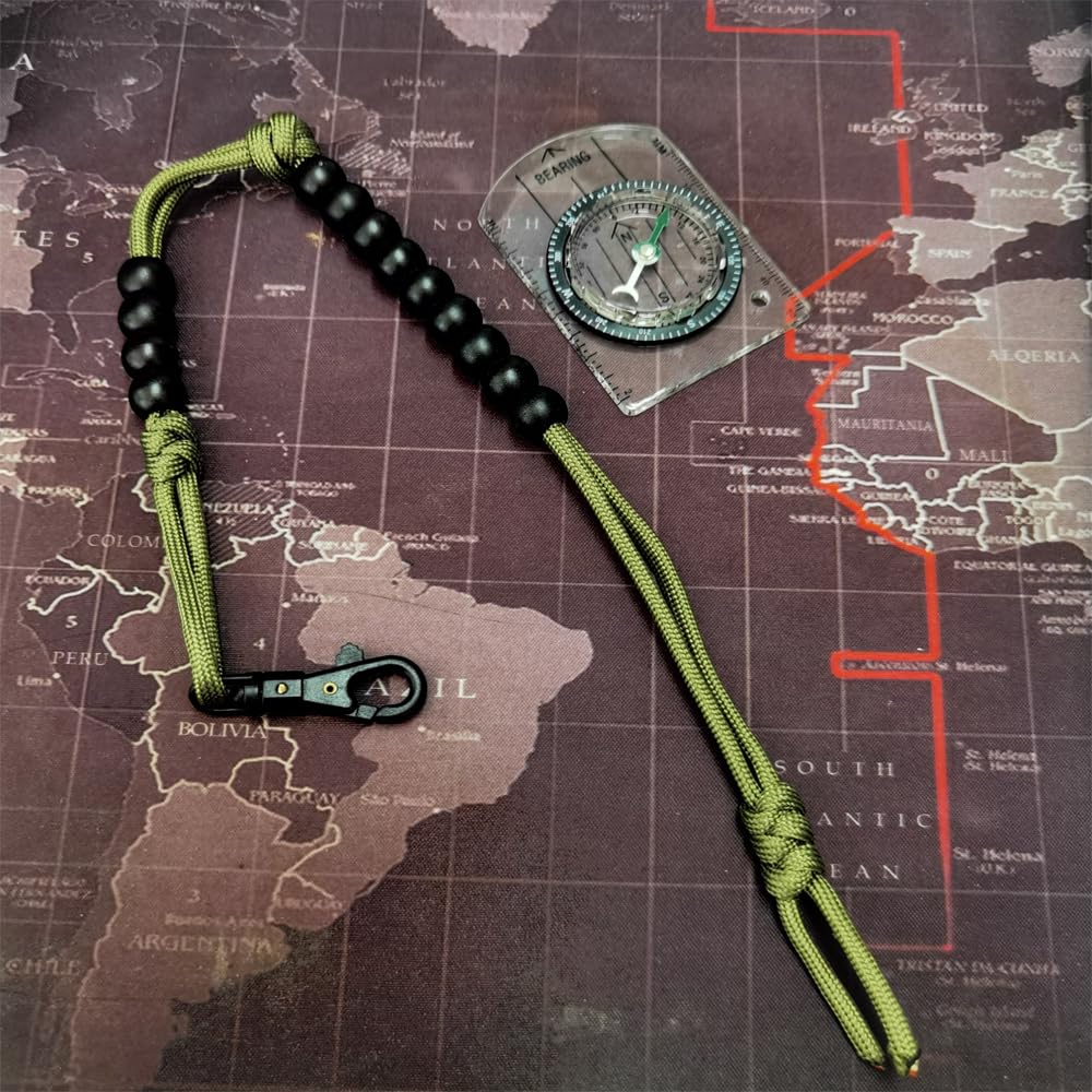 BSGB 2 cuentas de conteo de ritmo, cuentas de ritmo del ejército, cuentas de contador de distancia, contador de senderos, cuentas de senderismo para brújula, navegación por tierra, kit de orientación,