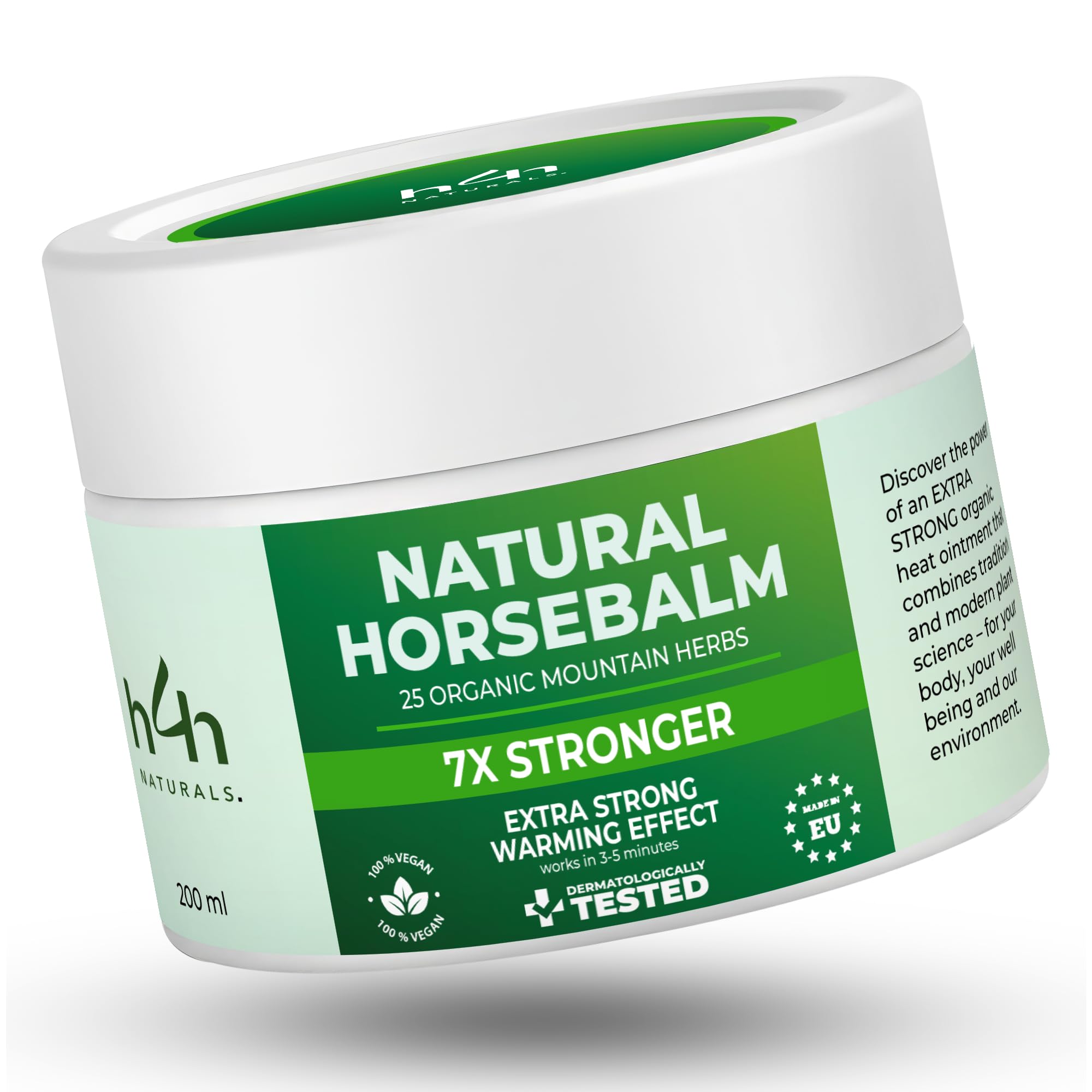Warming Muscle & Joint Massage Gel – Organic Hemp & Horse Chestnut, 200ml with 25 Bio-Extracts | Made in Germany | Office Neck & Body Tension - Vegan - Crueatly Free