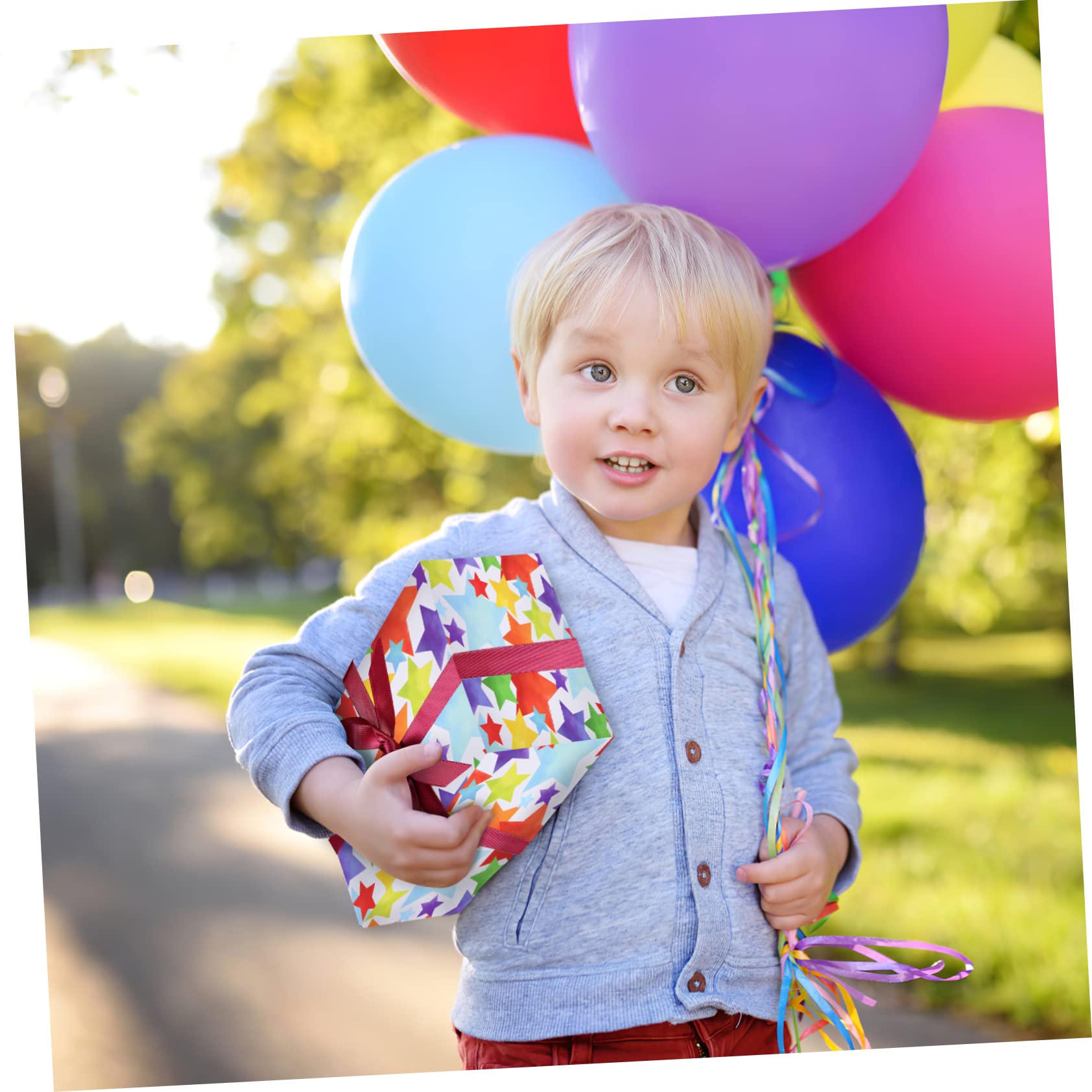 Healifty 1satz Geschenkpapier Für Geburtstagsgeschenke Mit Bastelpapiere Und Bunten Bändern Für Kreative Verpackungen Und Bastelprojekte