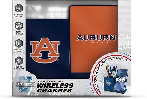 Miniatura 3 de SOAR NCAA - Soporte de carga inalámbrico unisex para teléfono celular y organizador de escritorio