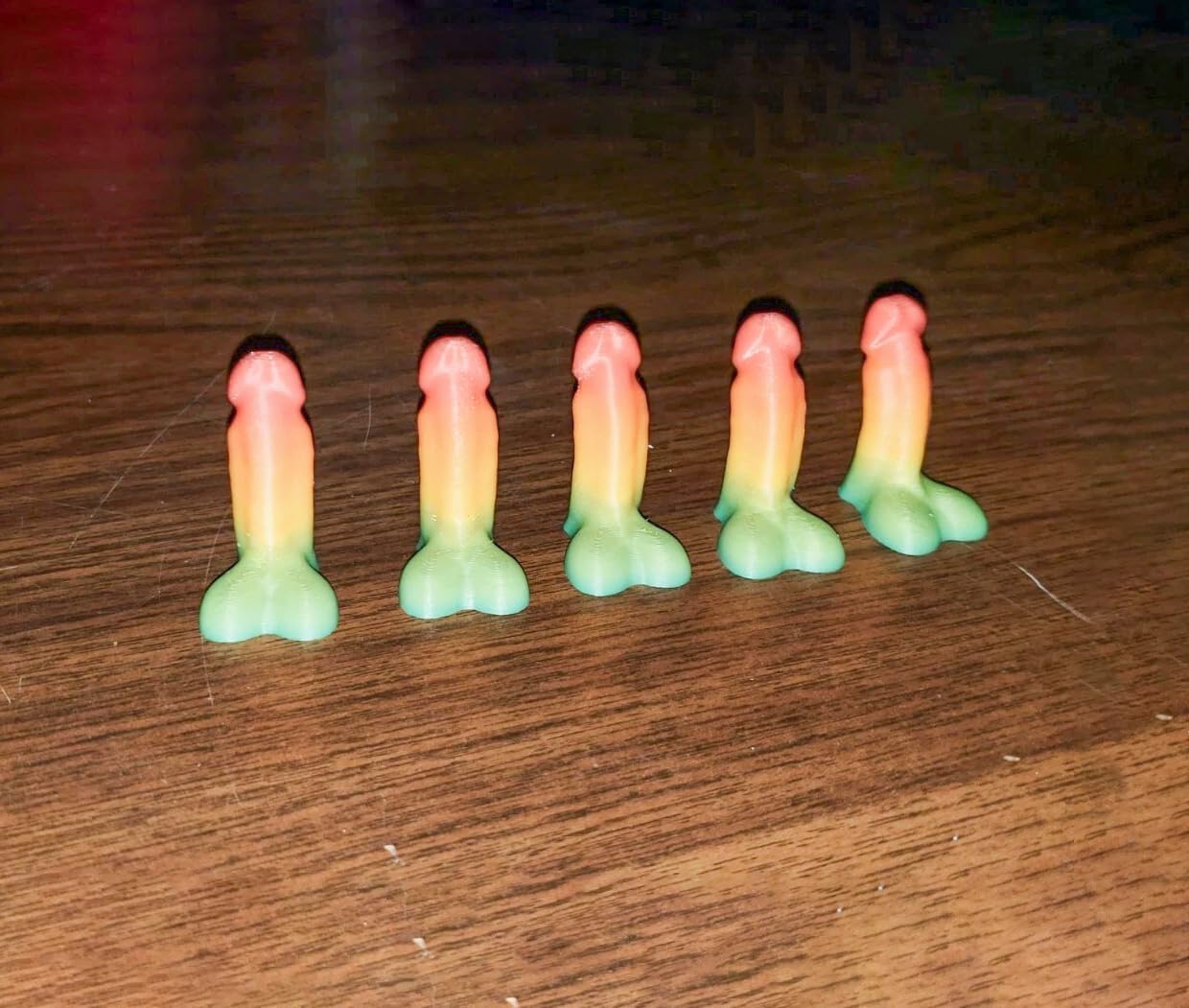 32-Pack Rainbow P.e.n.i.s Valve Stem Caps, Rainbow Prank Valve Caps, Funny Bike Valve Caps, Prank Gift Valve Caps, Humorous Car Valve Caps