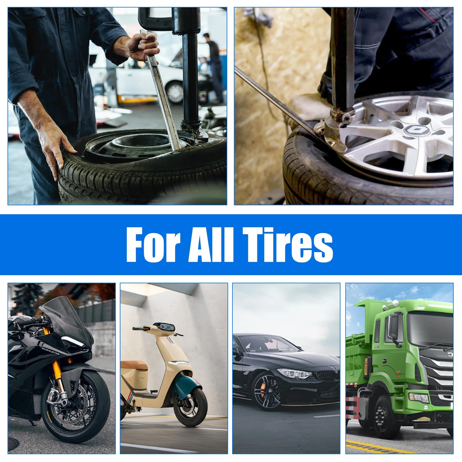 3 Leve Smontagomme Per Moto E Bici - 30cm Con Protezione Gomma, Per Pneumatici Auto E Scooter - Foto 10