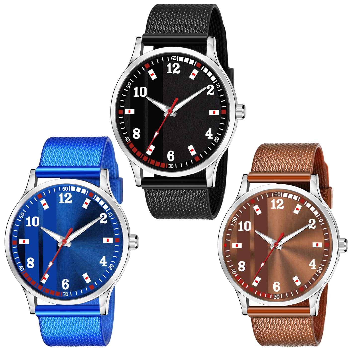 just like Multi Color Analog Rubbers Strap Pack of 3 Combo Watch for Boy and Men (B0BTDK6Z78) Amazon Price History, Amazon Price Tracker