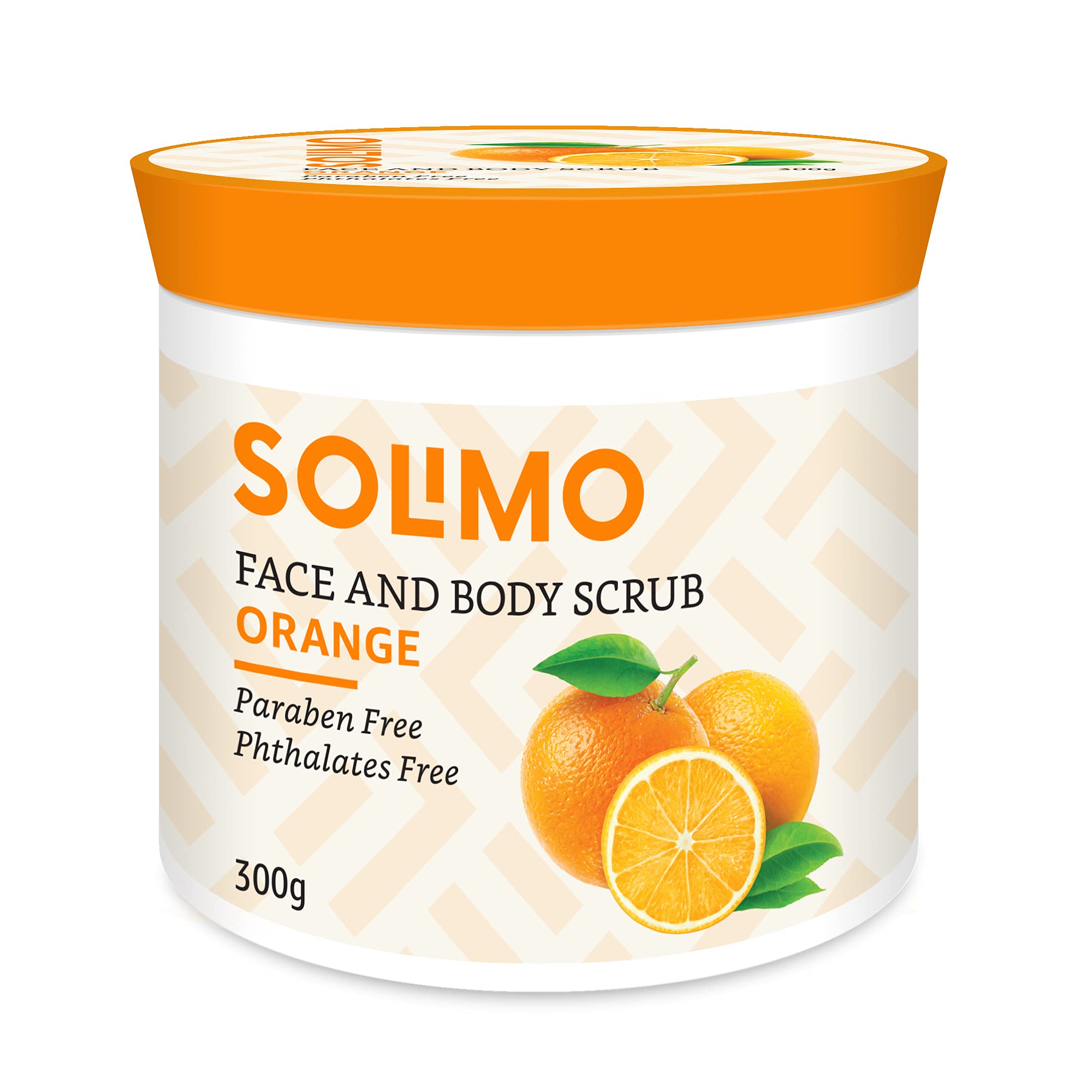 Amazon Brand - Solimo Orange Face and Body Scrub