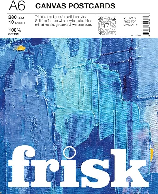Frisk Canvas Pad 280gsm 10sheets A6, White, (23138006)