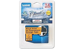 Brother TZE-661 Genuine Fluorescent Orange Standard Laminated P-Touch Tape