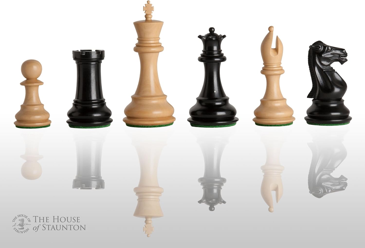 The House of Staunton - The Collector II Luxury Chess Set - Pieces Only - 4.0" King - Genuine Ebony