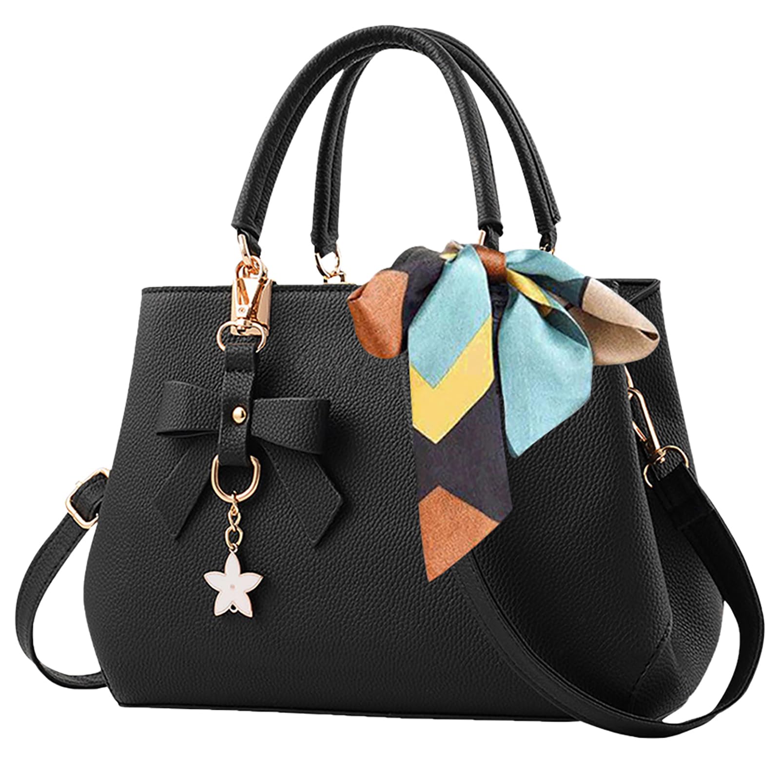 PU Leather Ladies Shoulder Bag, Top Handle Bag, Womens Handbags Fashion Tote Bag for Casual & Work