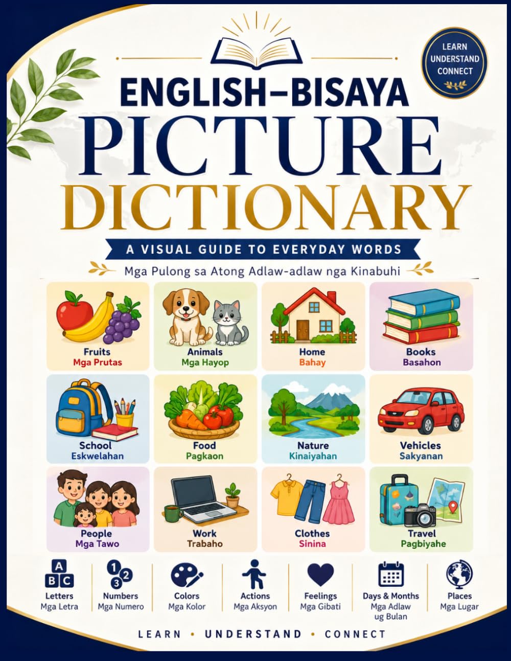ENGLISH - BISAYA PICTURE DICTIONARY: A Bilingual Guide to Cebuano Vocabulary for Home, School, Travel, and Daily Conversations