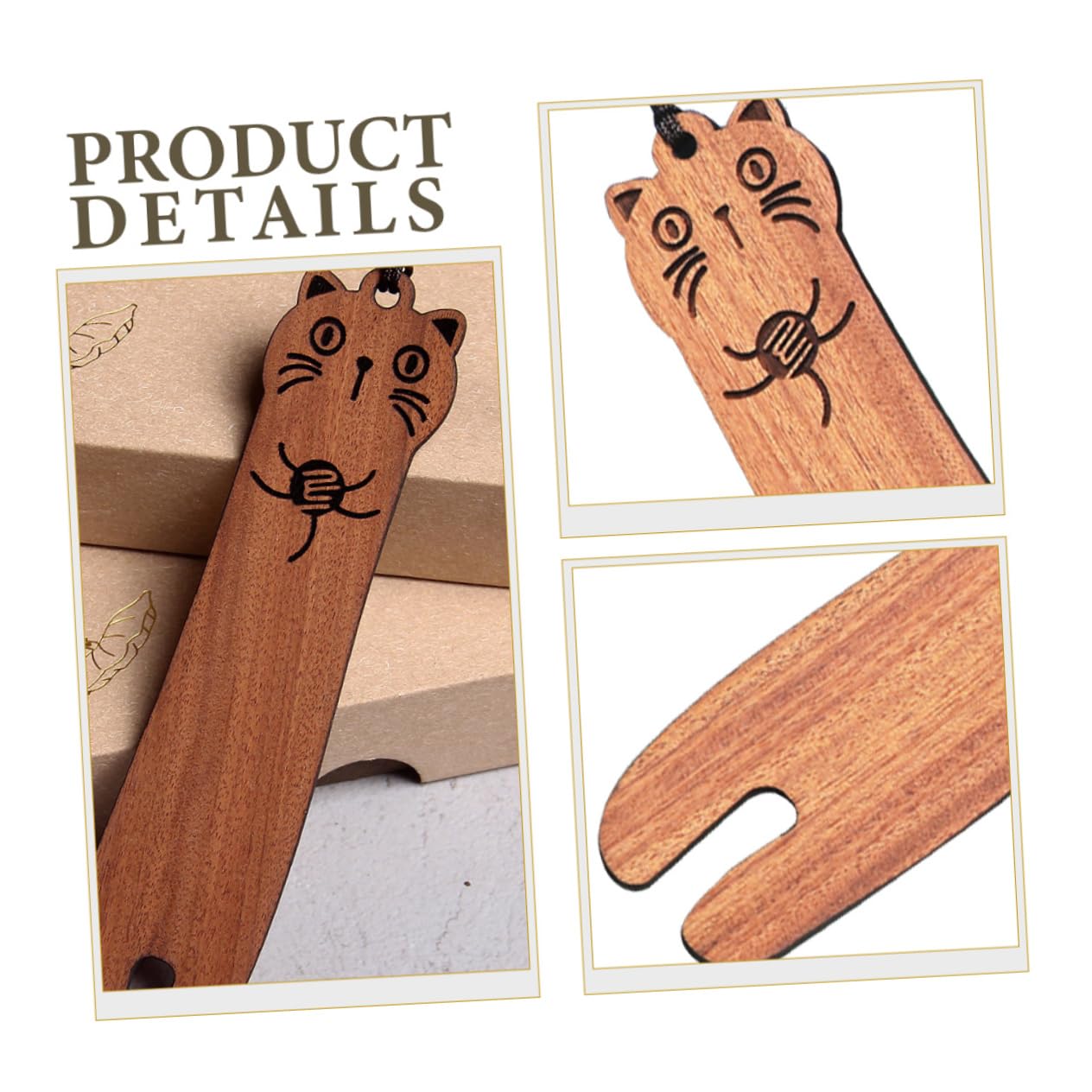 NUOBESTY 16stücke Holz Lesezeichen Niedliche Katzen Designs Dekorative Buchmarken Für Leser Langlebig Und Leicht Zu Verwenden Für Buchliebhaber Und Leseratten
