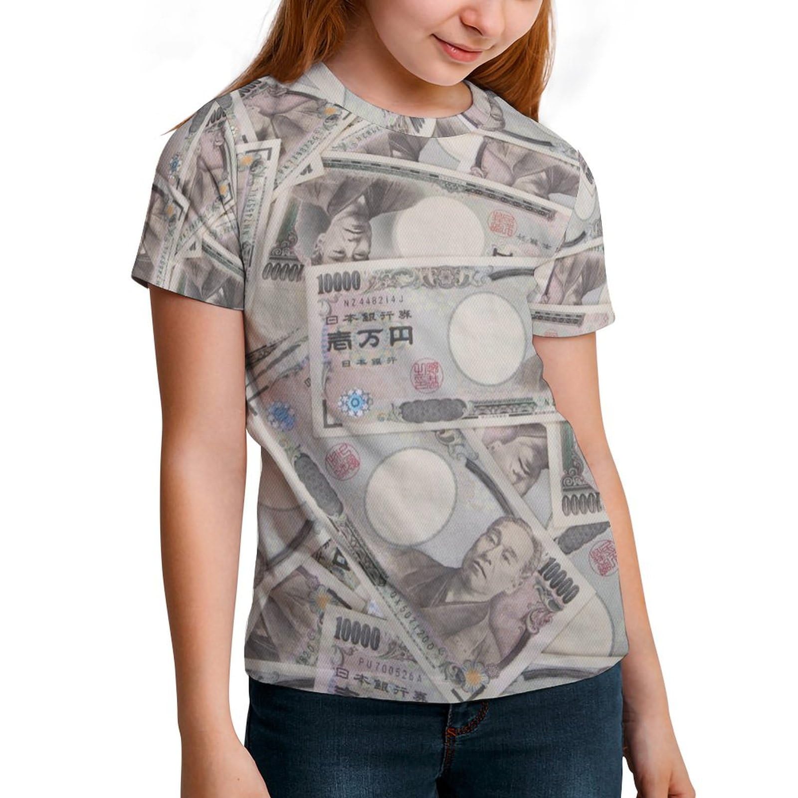 Amazon.co.jp: Tシャツ 半袖 キッズ たくさんのお金柄 子供服 男の子 