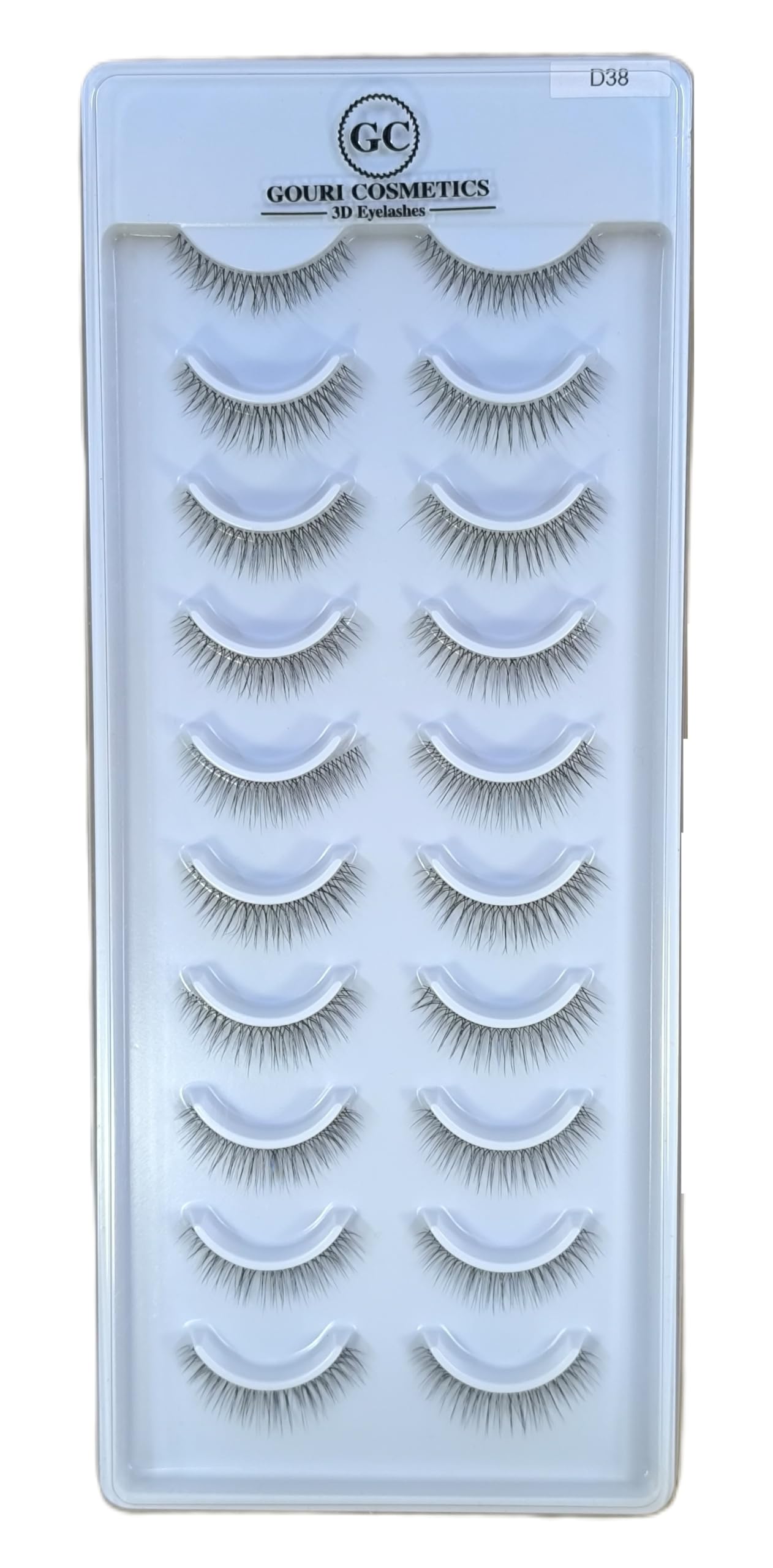 GOURI COSMETICS™ 3D FALSE EYELASHES - Transparent Band False Eyelashes for Women (GC-D38)-picture-42