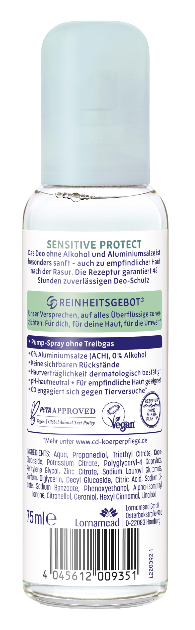 Cd Sensitive Protect Dezodorant, 75 ml