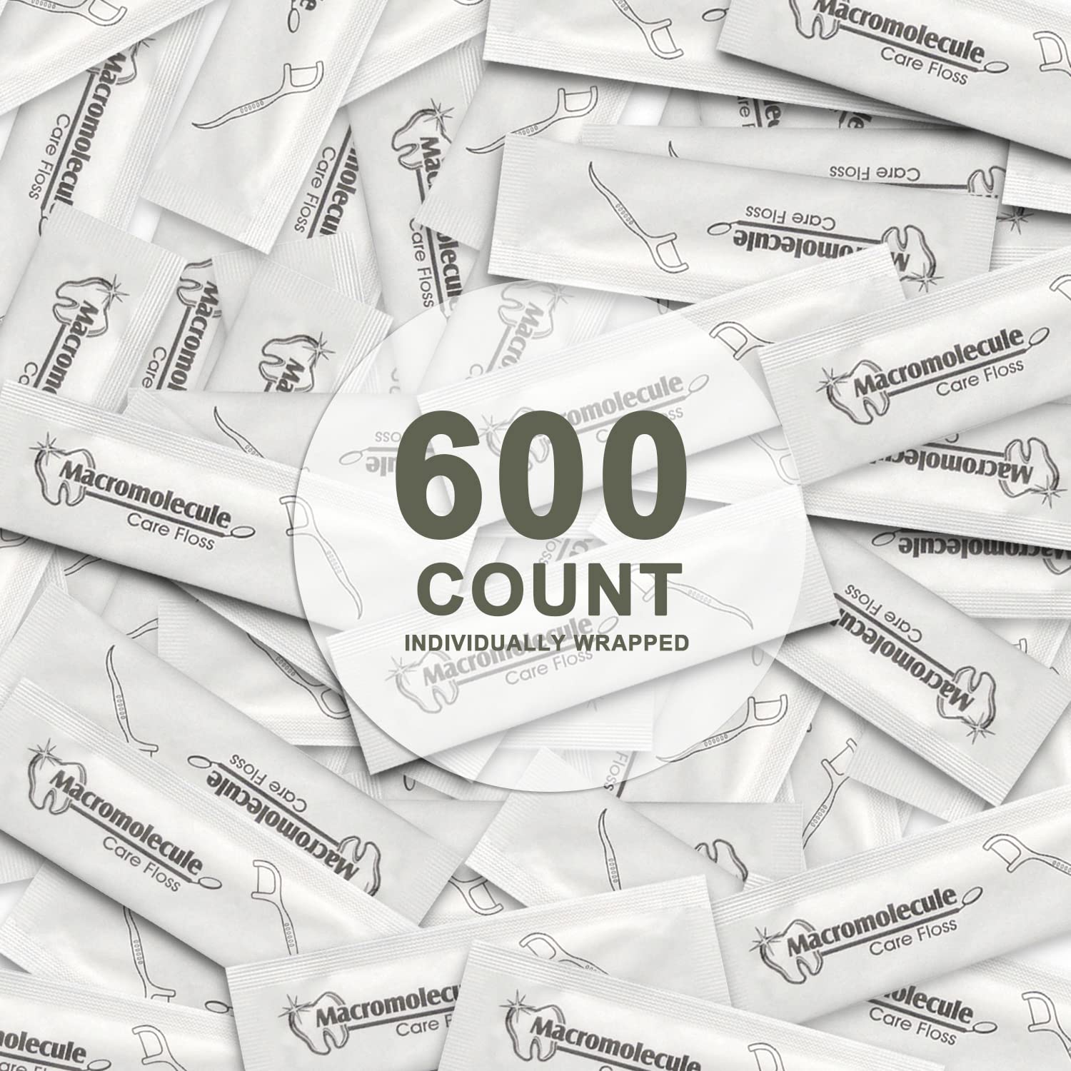 600 Pack Dental Floss Picks Individually Wrapped, Floss Sticks