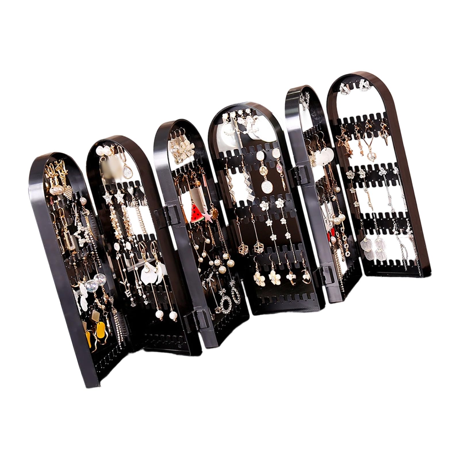 Qcbuegof Clear Earring Display Rack Delicate Organizers for Elegant Showcase in Shops and Home Decors Organizers