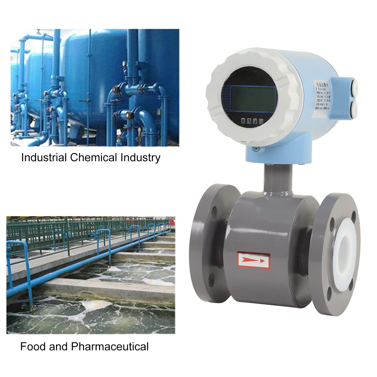 Caudalímetro electromagnético, caudalímetro electromagnético de 50 mm de diámetro nominal para alimentos y productos farmacéuticos