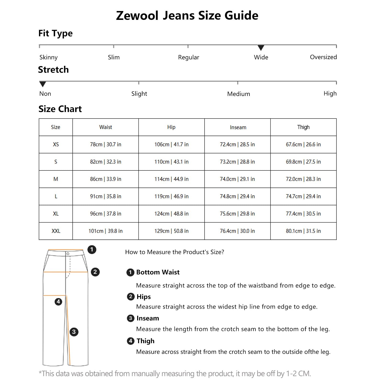Jeans Baggy pour Homme avec Coutures Irrégulières – Pantalons en Denim Large Y2K Hip Hop Mode Casual Streetwear