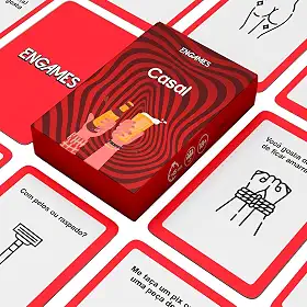 Jogo de Cartas Casal para Adultos +18 - Drink Game Animado para Esquenta e Diversão com a Galera
