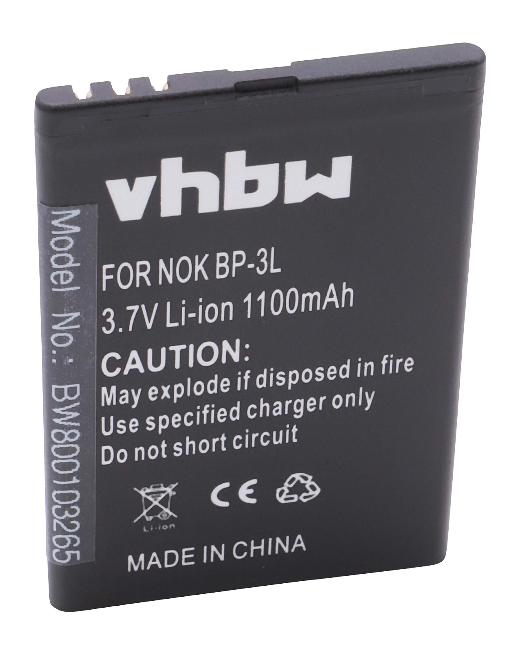 Battery LI-ION suitable for NOKIA Lumia 610, 710, Nokia 603, Asha 303 replaces BP-3L