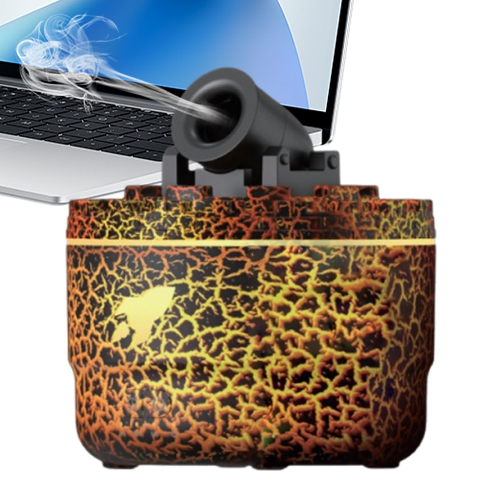 Diffuseur d'arômes volcanique avec lumière ambiante pour salon et bureau