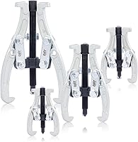 Orion Motor Tech 3-Jaw Gear Puller Set (3" 4" 6" 8") - Heavy Duty Reversible Jaw Puller Kit for Pulleys, Bearings, Flywheels