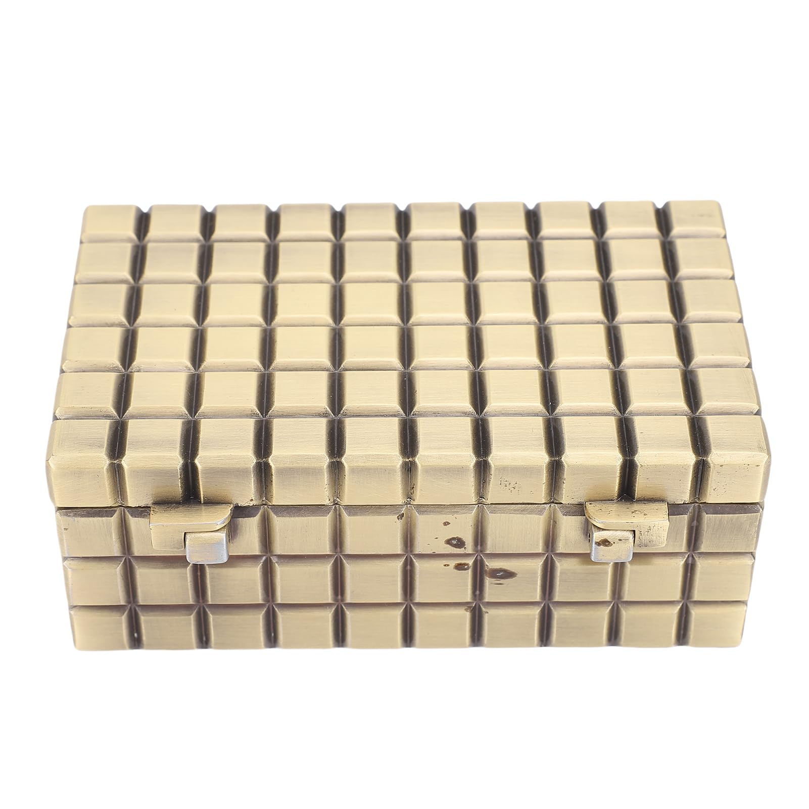 mingzhe Rectangular Jewelry Organizer Vintage Metal Box for Rings and