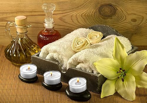 Miniatura 6 de HYOOLA Velas aromáticas de vela  Taza transparente  Velas perfumadas de Lily Tealight  6 horas de tiempo de combustión  Paquete de 15  Fabricado en