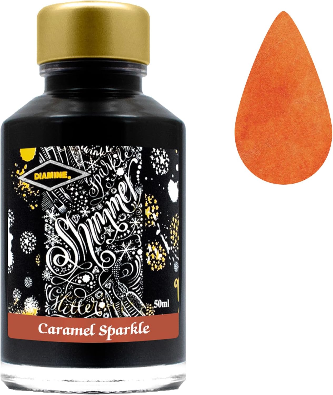 Diamine 50ml Shimmer ink Caramel Sparkle