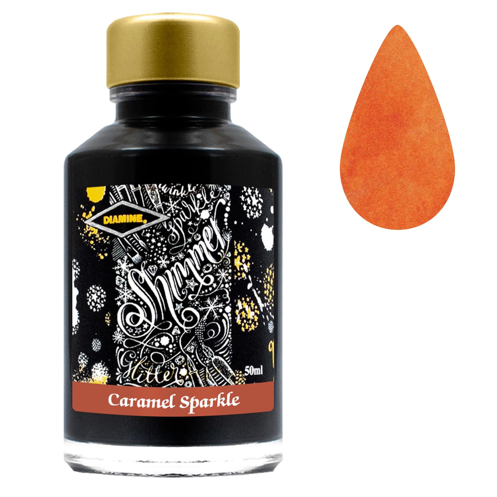 Diamine 50ml Shimmer ink Caramel Sparkle