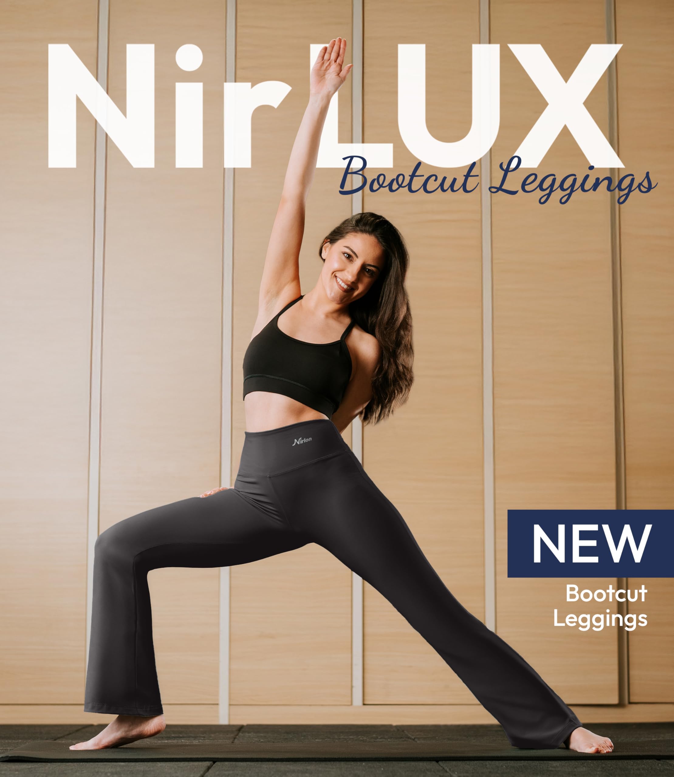 NirLUX Bootcut Yoga Pants - Soft Leggings for Women Regular & Plus Size Womens Leggings Tummy Control for Gym & Yoga (4 34