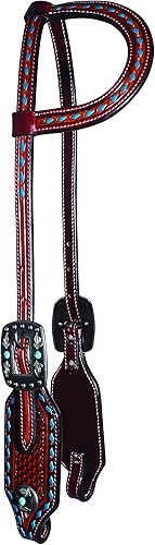 Pro Choice Basket Weave - Cabezada de una sola oreja, color azul