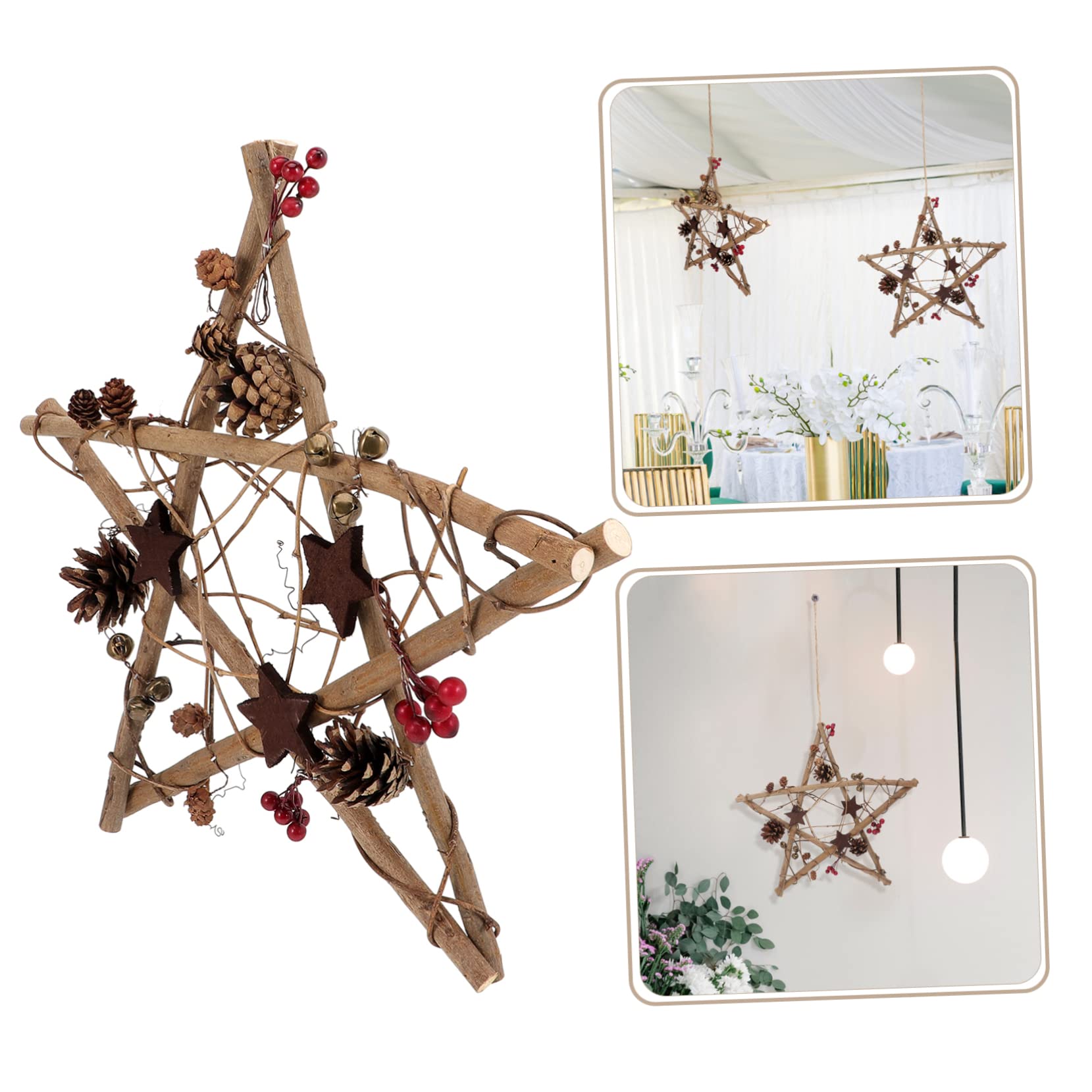 ORFOFE Pendenti Per Albero Di Natale Forma Di Stella Decorazioni Natalizie Per Finestra e Parete Articoli Per Feste Di Natale